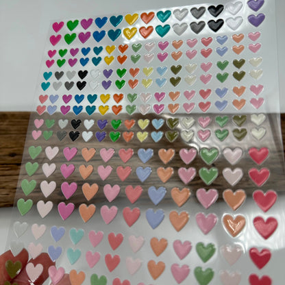 Bunte Herzen A5 Bogen