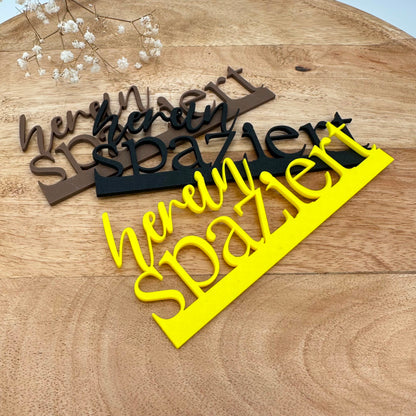"hereinspaziert" Einschieber