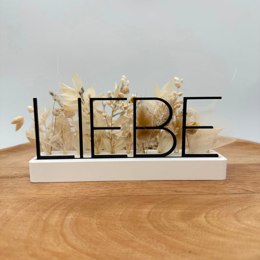 Halter lang mit Öffnung für 3D Einschieber und Trockenblumen