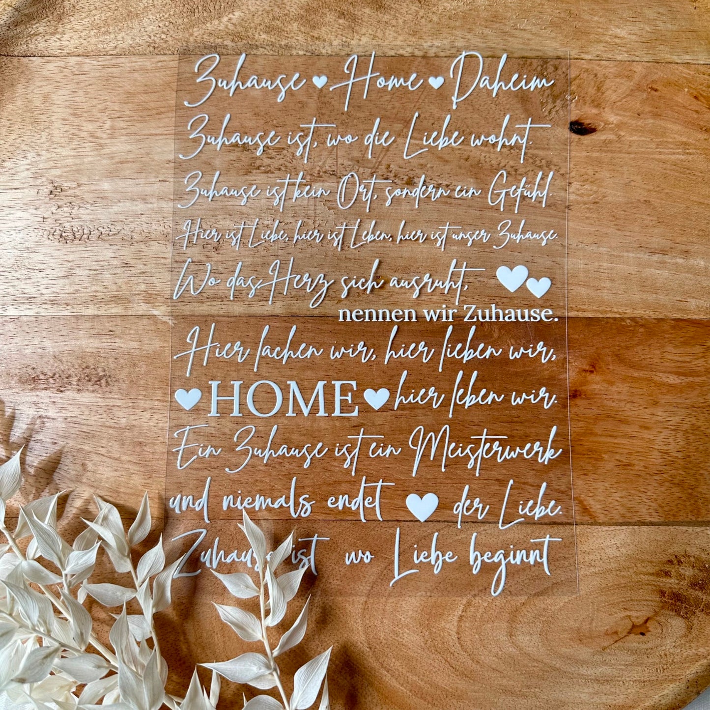 Zuhause ist… A5 Bogen