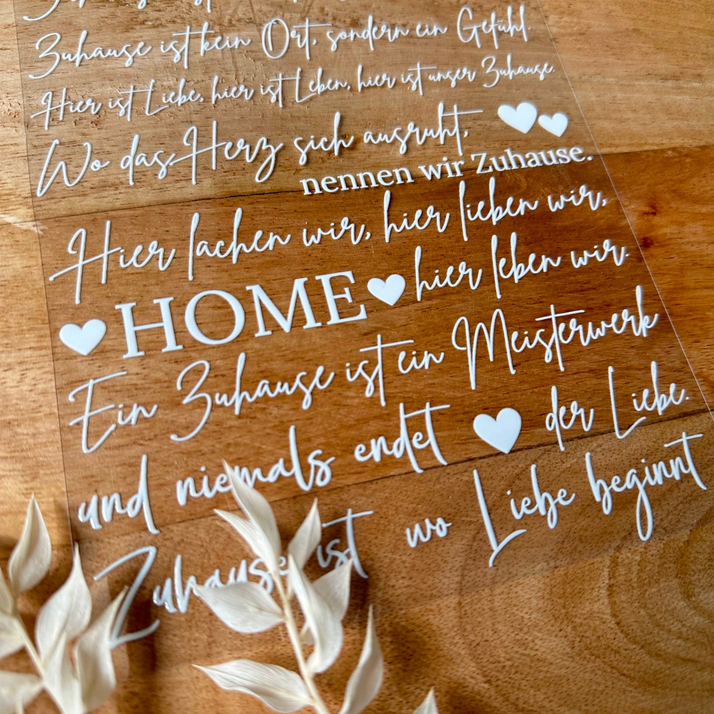 Zuhause ist… A5 Bogen