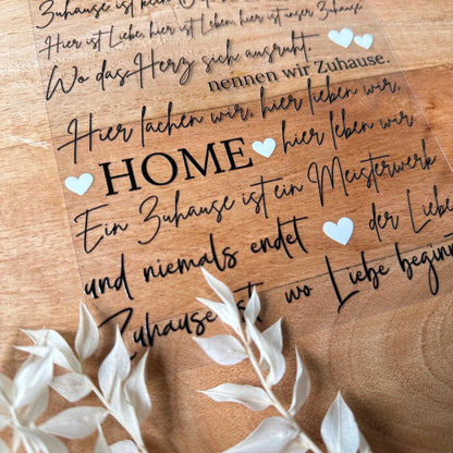 Zuhause ist… A5 Bogen