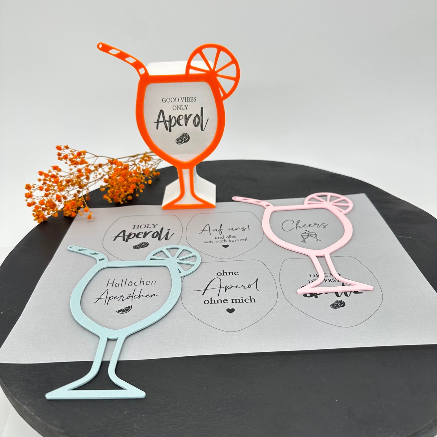 Einleger für Glas transparent "Holy" A4 Bogen