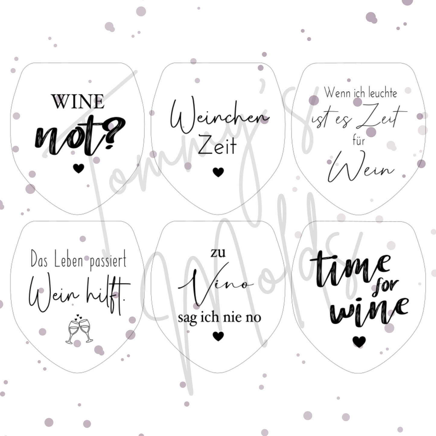 Vorlage Glas Wein Edition | Tommy's Molds Design