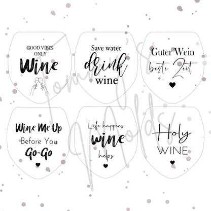 Vorlage Glas Wein Edition | Tommy's Molds Design