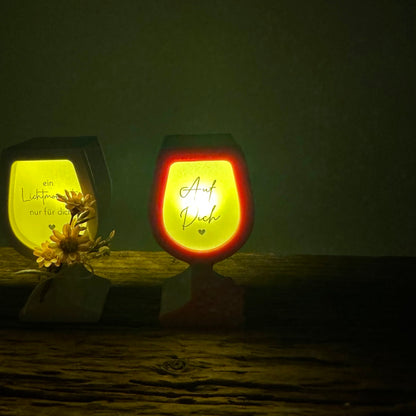 Glas für Ballonlichter + Set