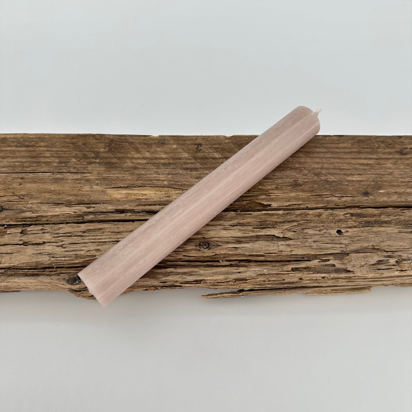 Stabkerze in beige grau