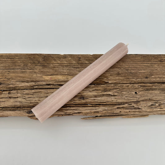 Stabkerze in beige grau