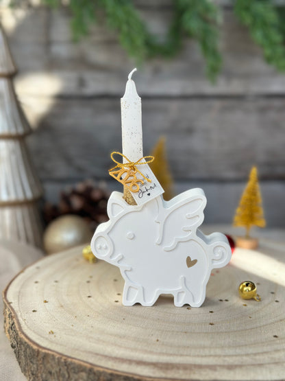 Baumkerzenhalter "Schweinchen" | Happy Molds Edition