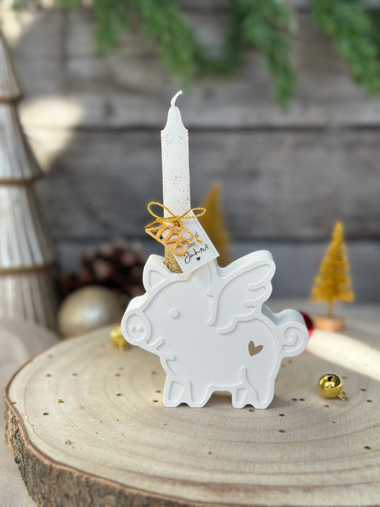 Baumkerzenhalter "Schweinchen" | Happy Molds Edition