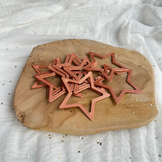 Aufsätze für Stern Ballonlichthalter | 10 Stück kupfer