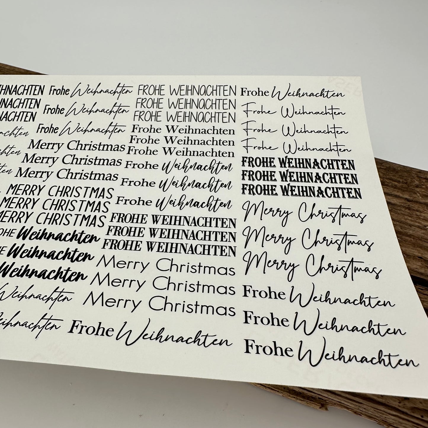 "Frohe Weihnachten“ Baumkerzen-Edition A5 Bogen