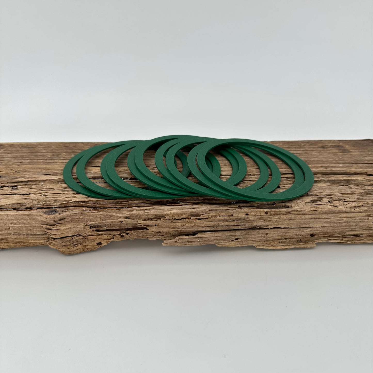 Aufsätze für Weihnachtskugel | 10 Stück in dunkelgrün