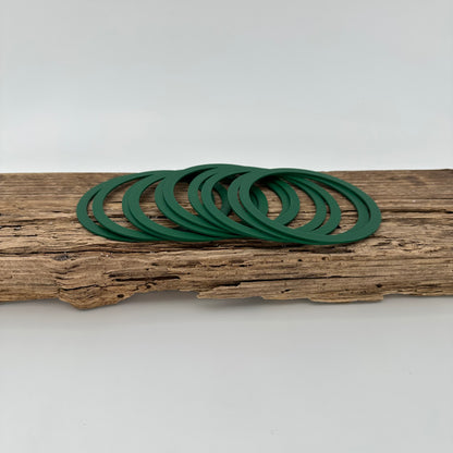 Aufsätze für Weihnachtskugel | 10 Stück in dunkelgrün