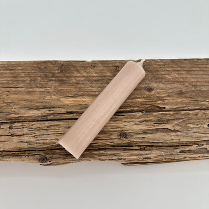 Stabkerze in beige braun