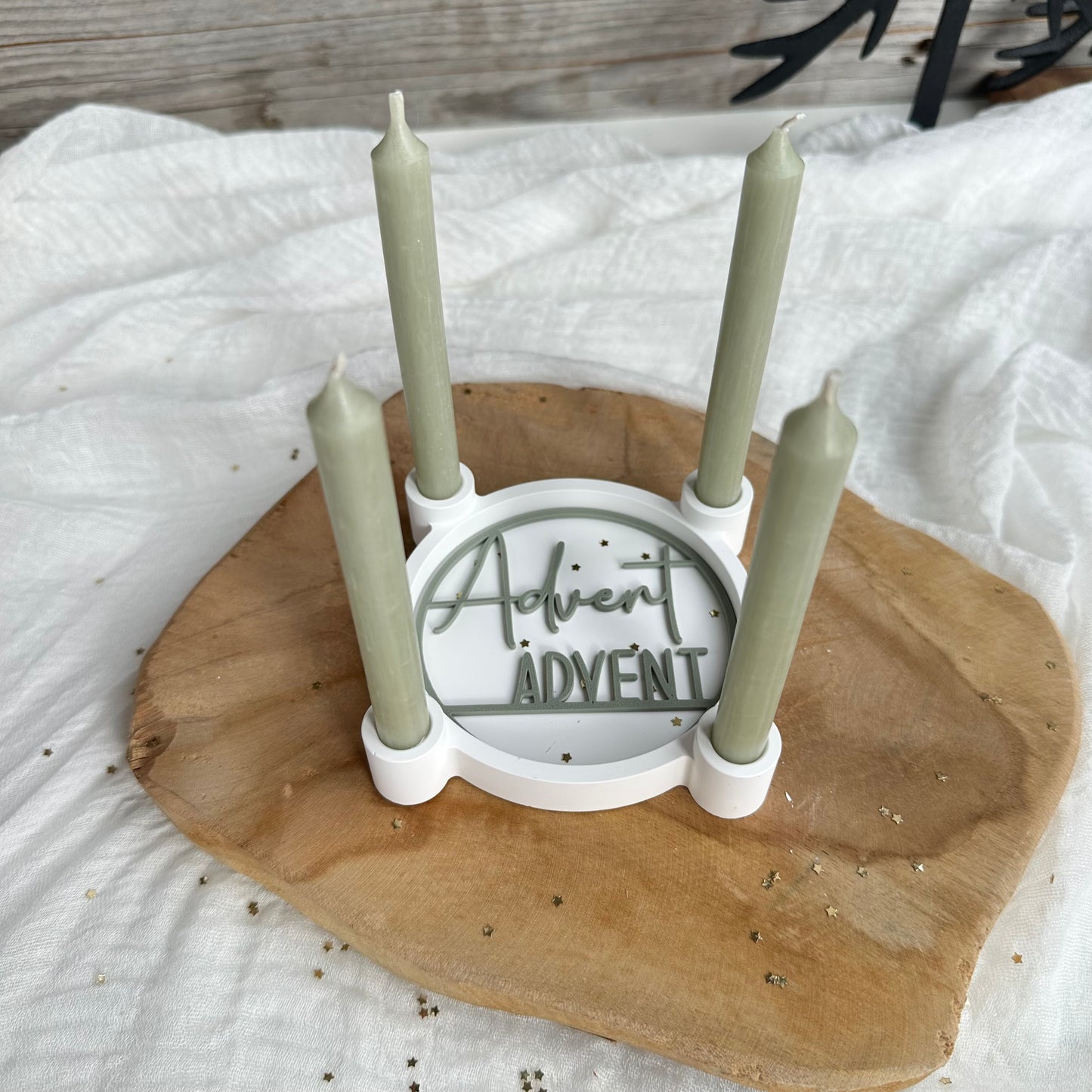 Advent Schale für Baumkerzen "Ach du schöne" | Happy Molds Edition