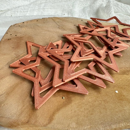 Aufsätze für Stern Ballonlichthalter | 10 Stück kupfer