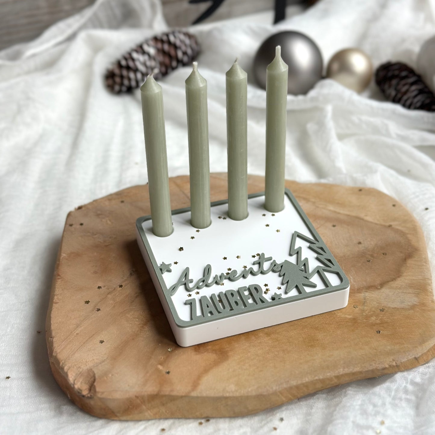 Aufsätze für Advent Platte | 10 Stück