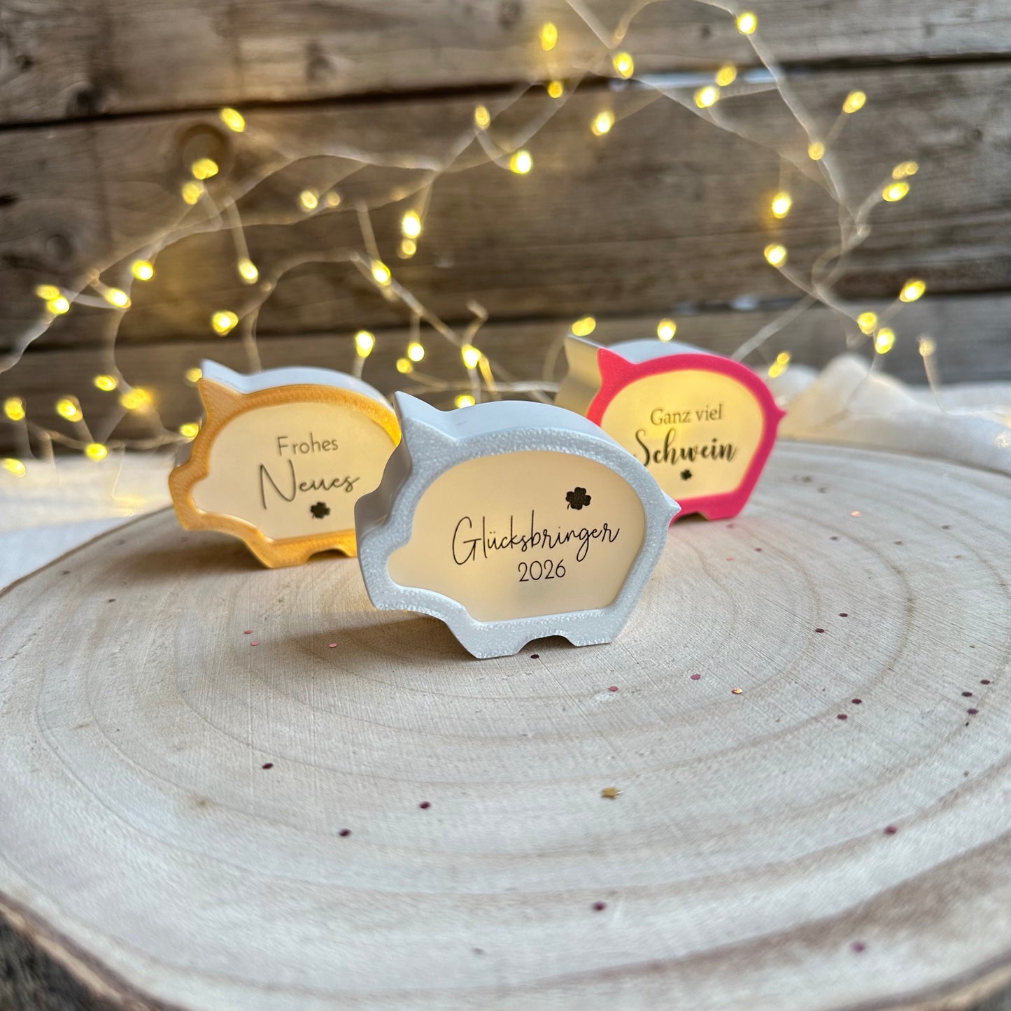 Aufsätze für Schweinchen Ballonlichthalter | 12 Stück