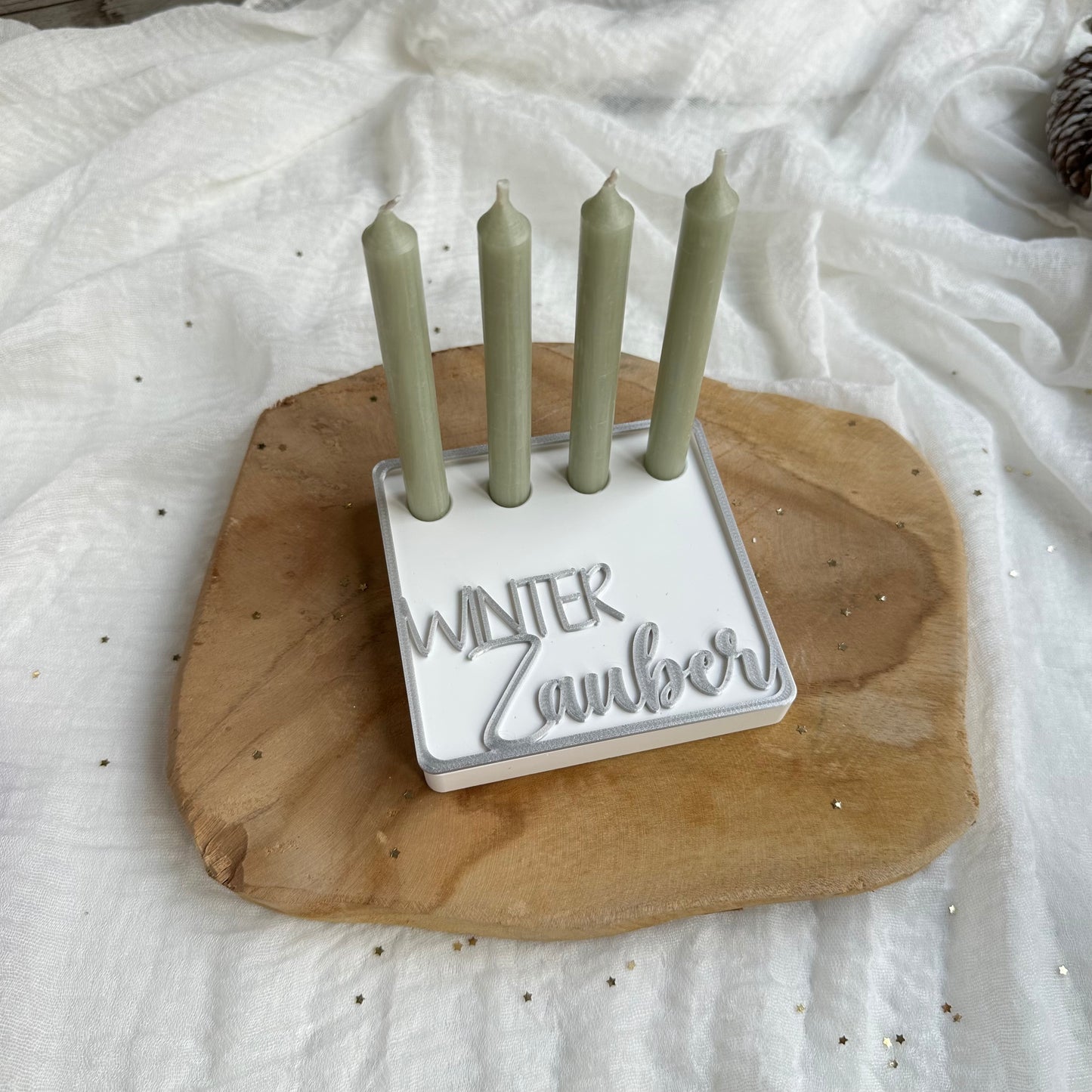 Aufsätze für Advent Platte | 10 Stück