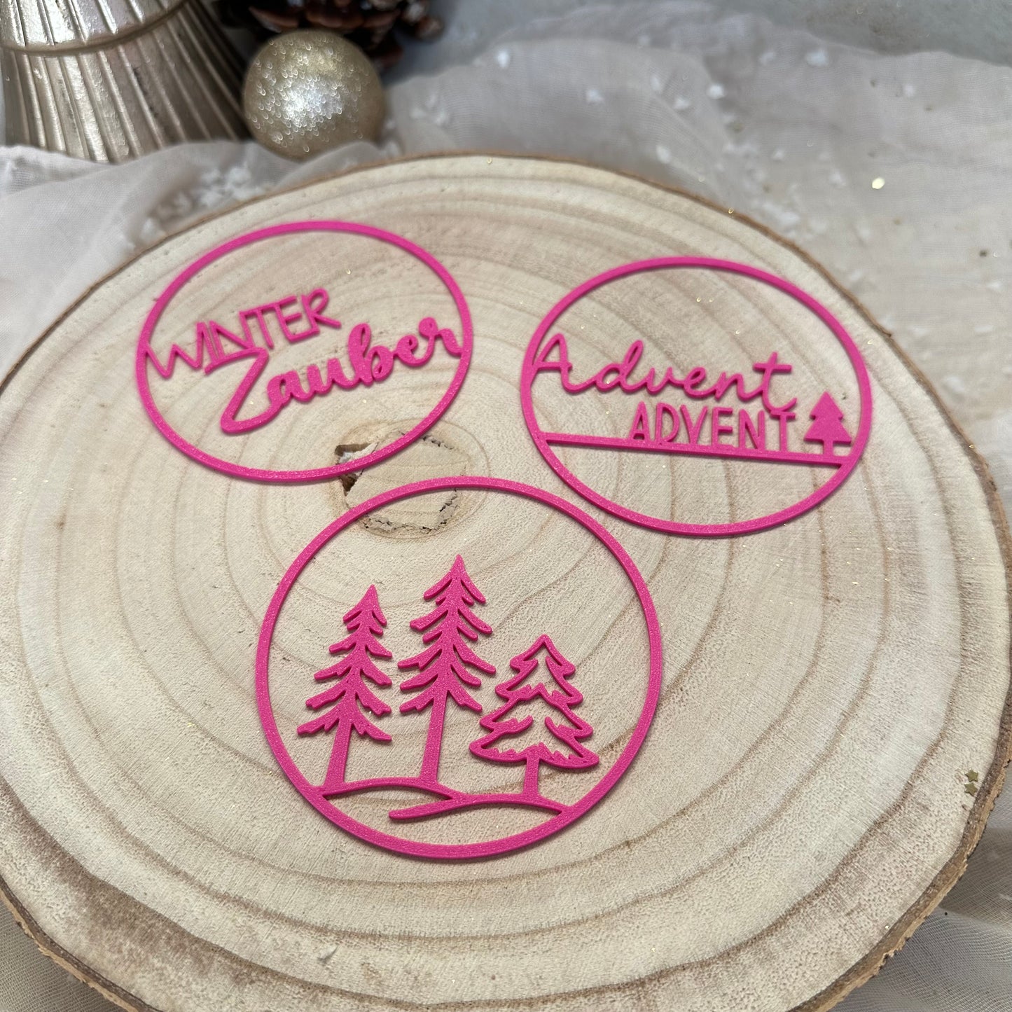 Einleger für Kranz Advent | 10 Stück