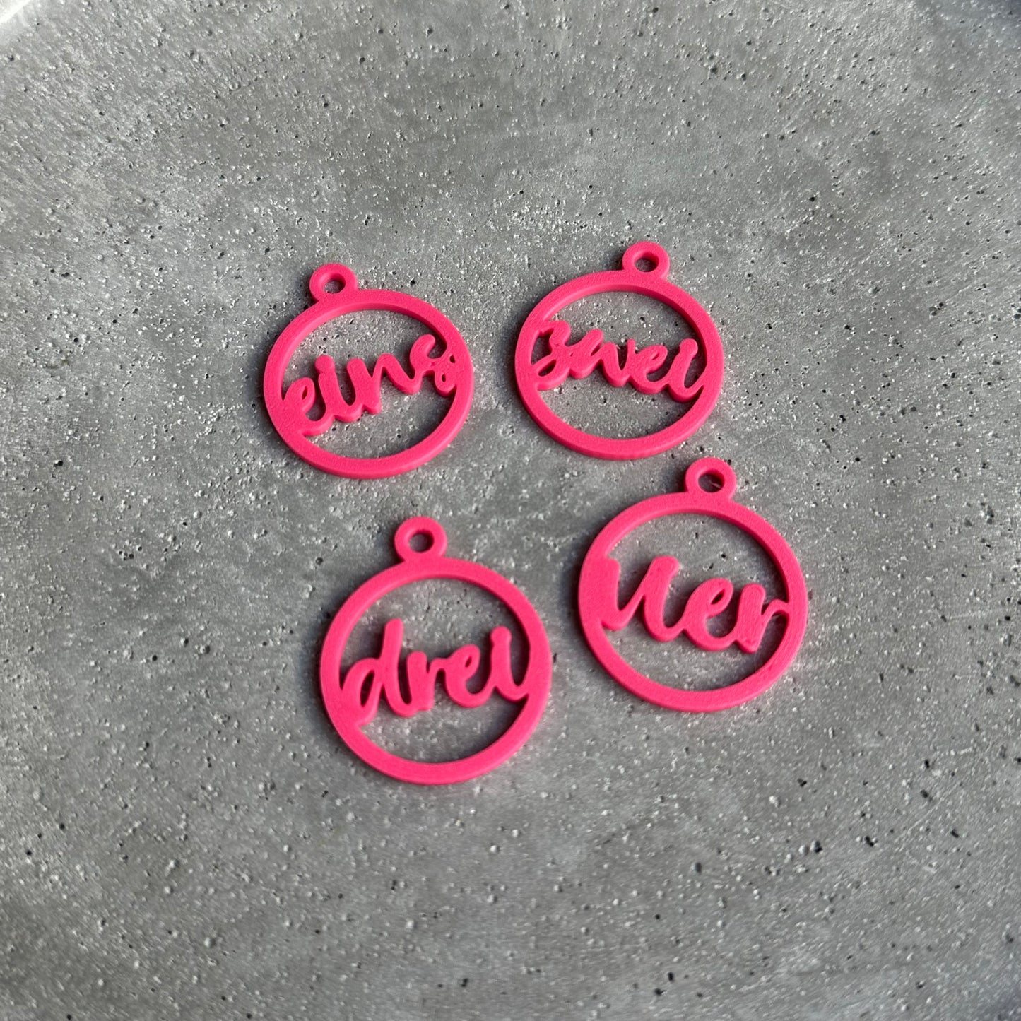Anhänger "Adventzahlen“ 3 Set`s