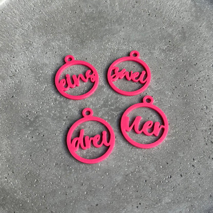 Anhänger "Adventzahlen“ 3 Set`s