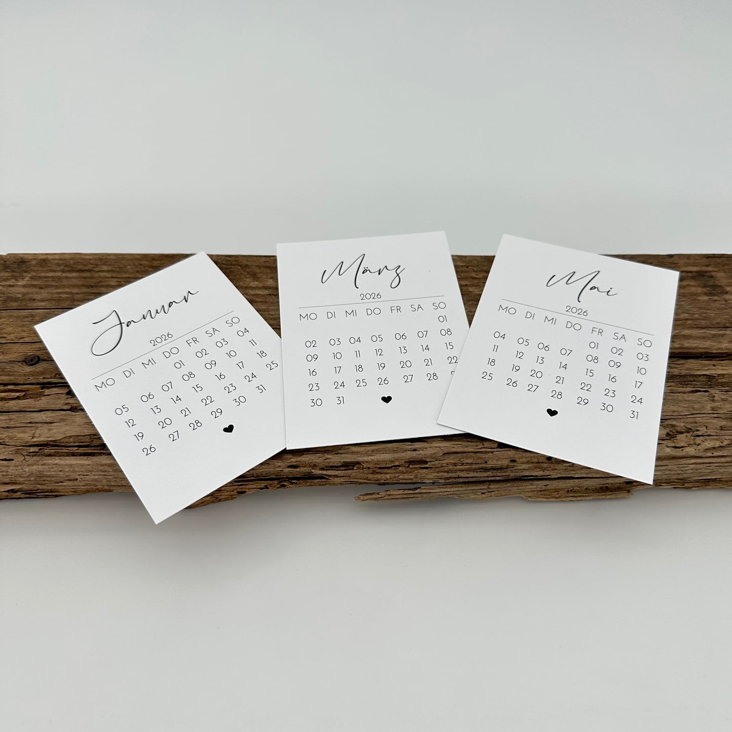 Kalender 2026 im A7 Format