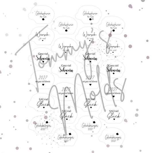 Einleger für Schweinchen Ballonlichthalter "Glücksschwein to go"