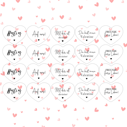 Vorlage Herz Einleger - Valentine Edition