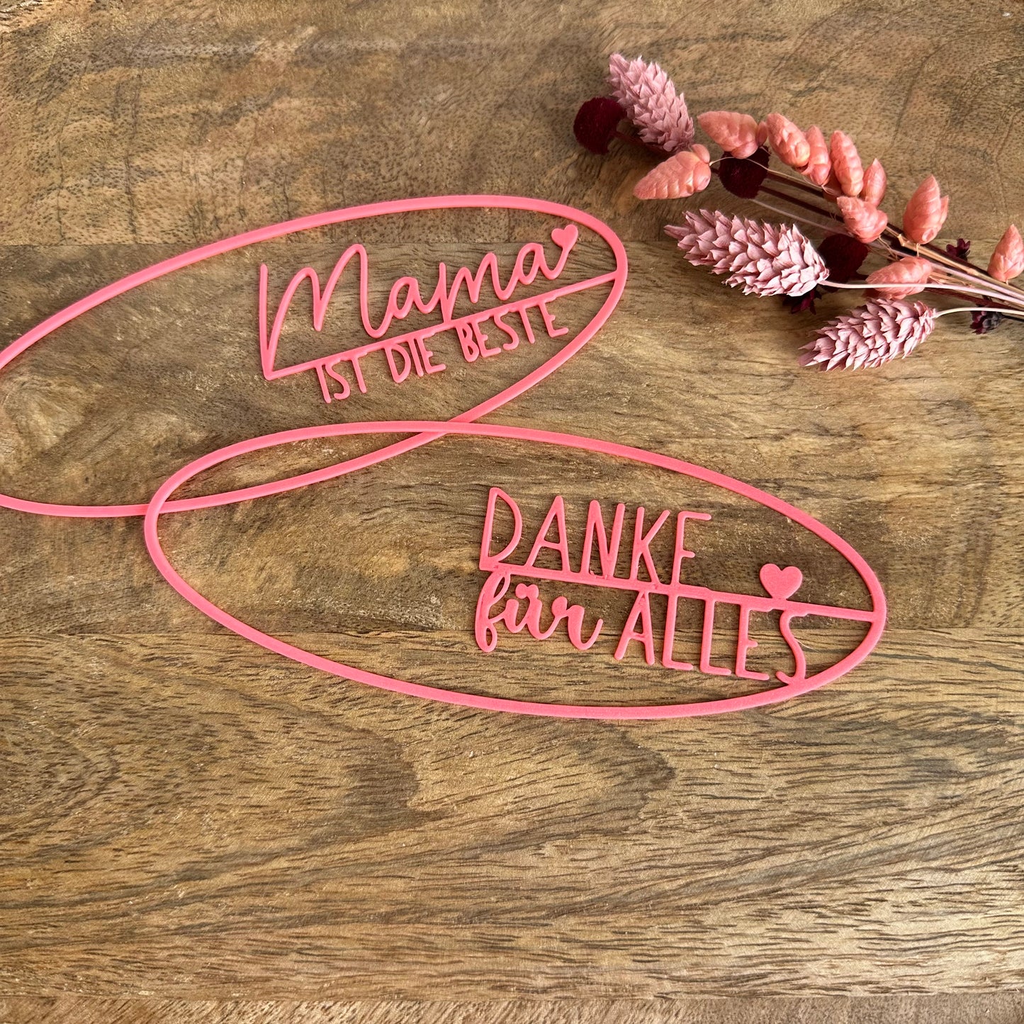 Einleger für Stabkerzenhalter Schale Oval  | "Mama" Edition 12 Stück