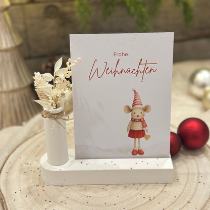 Karte Weihnachts-Countdown Maus