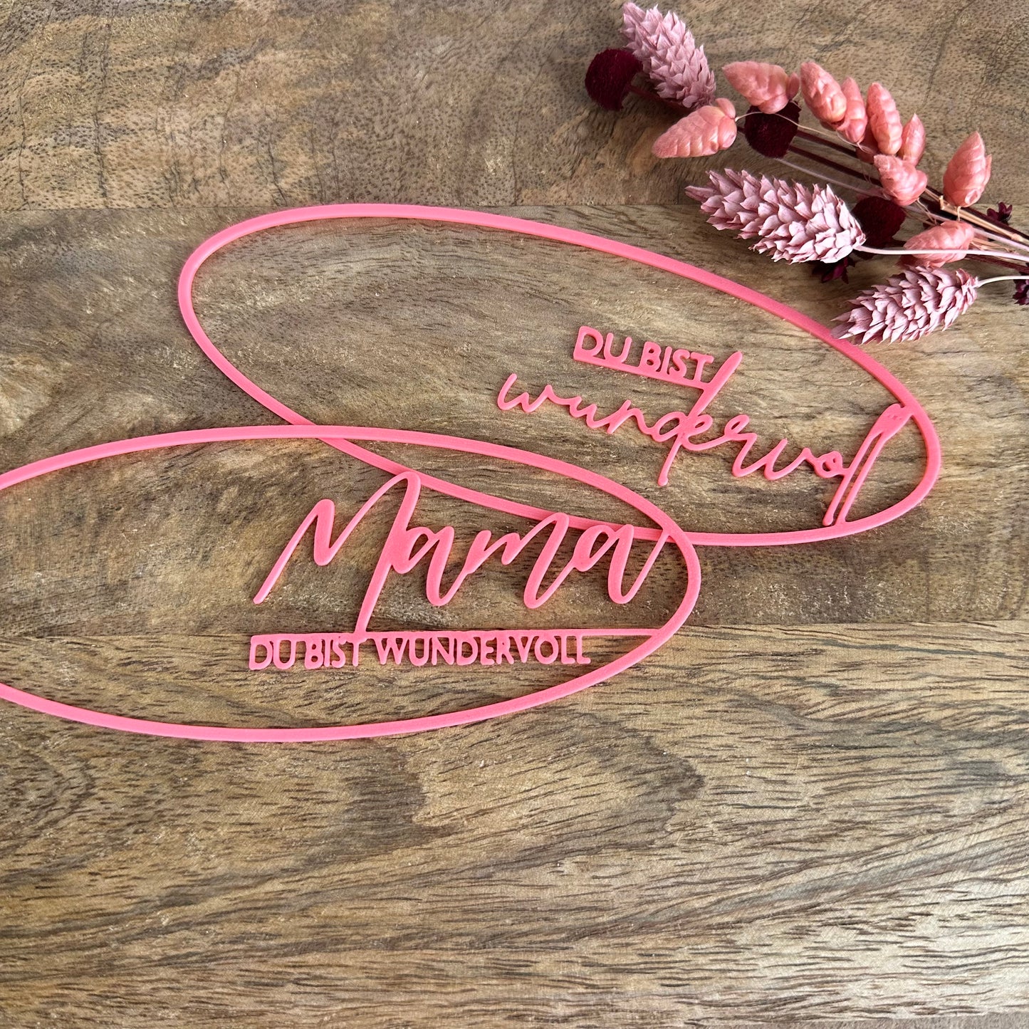 Einleger für Stabkerzenhalter Schale Oval  | "Mama" Edition 12 Stück