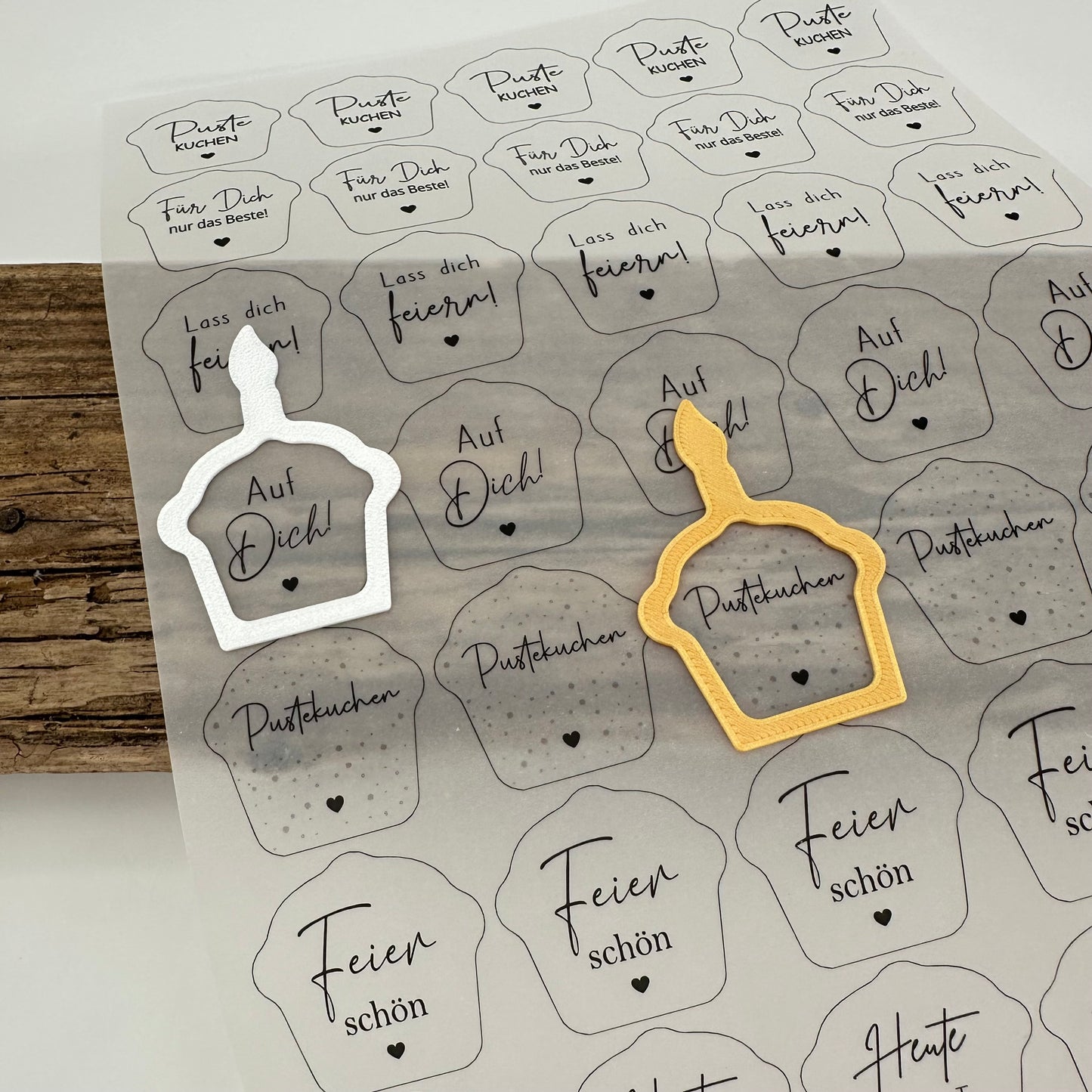 Einleger für Pustekuchen Ballonlichthalter "Puste-KUCHEN"