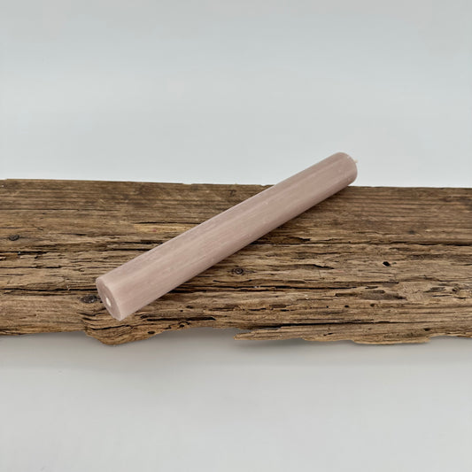 Stabkerze in beige grau