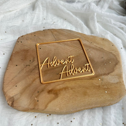 Aufsätze für Advent Platte | 10 Stück