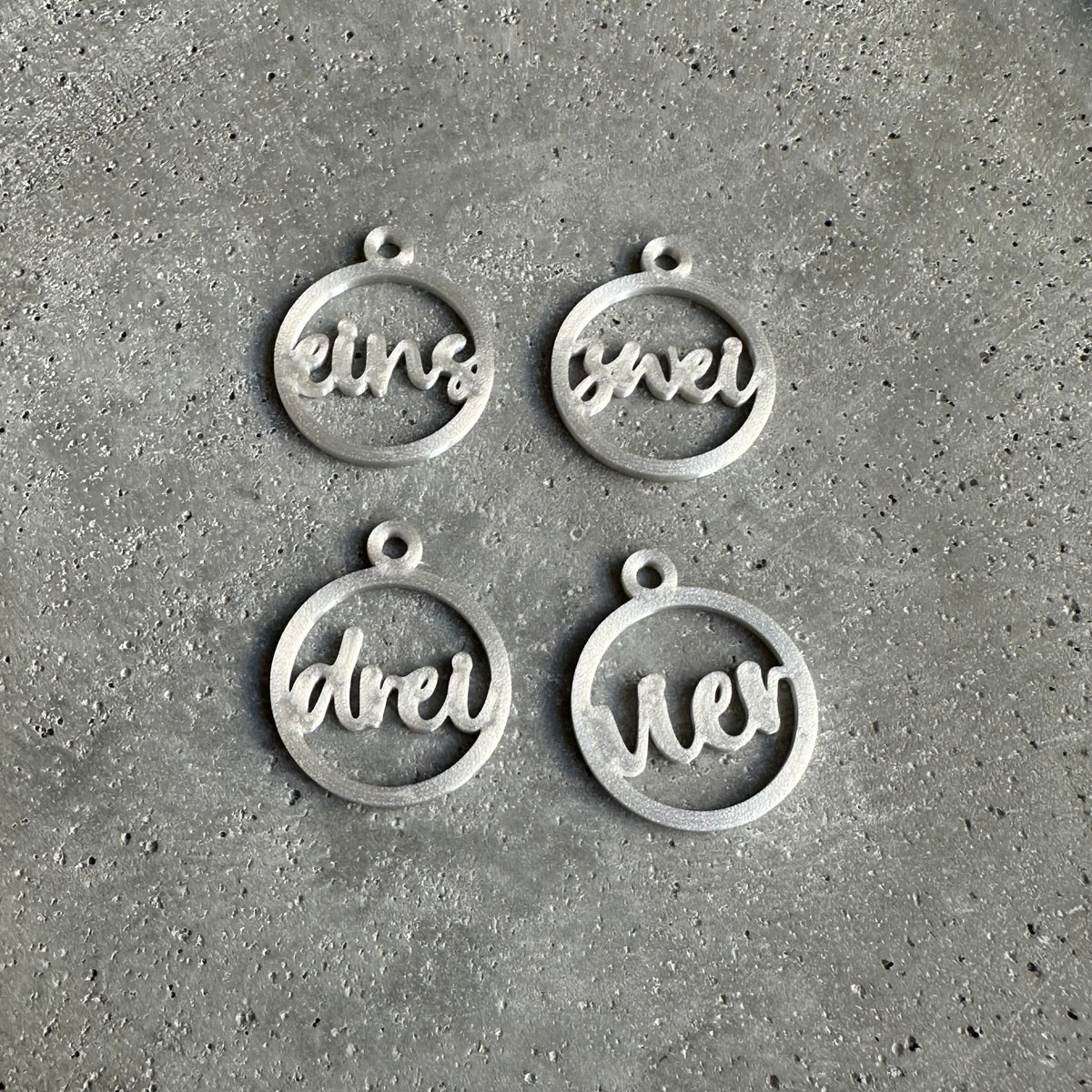 Anhänger "Adventzahlen“ 3 Set`s