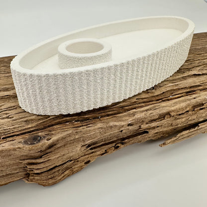 Schale Oval für Stabkerzen mit Struktur | Happy Molds Edition