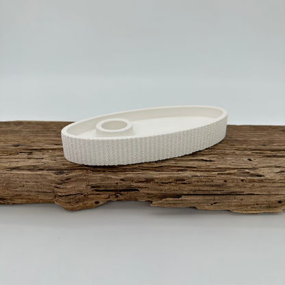 Schale Oval für Stabkerzen mit Struktur | Happy Molds Edition