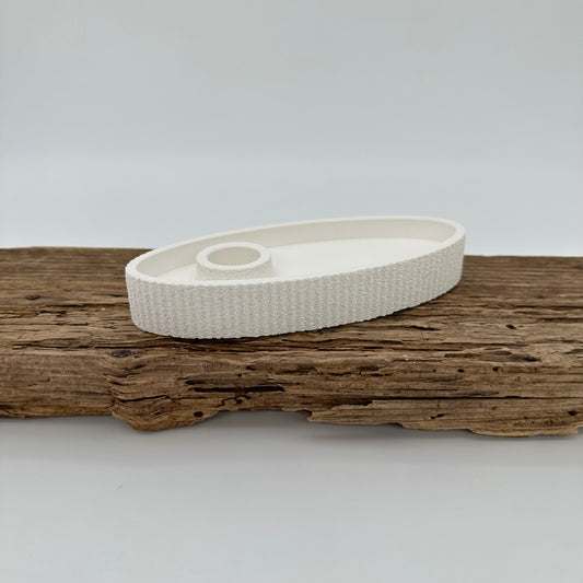 Schale Oval für Stabkerzen mit Struktur | Happy Molds Edition