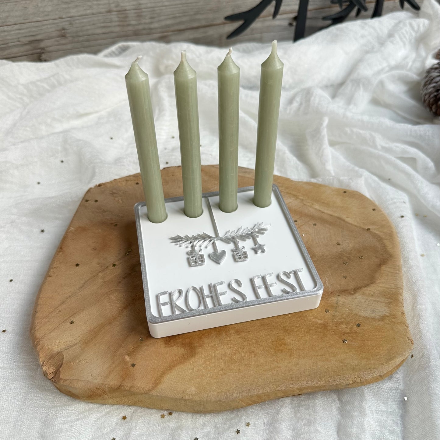 Aufsätze für Advent Platte | 10 Stück
