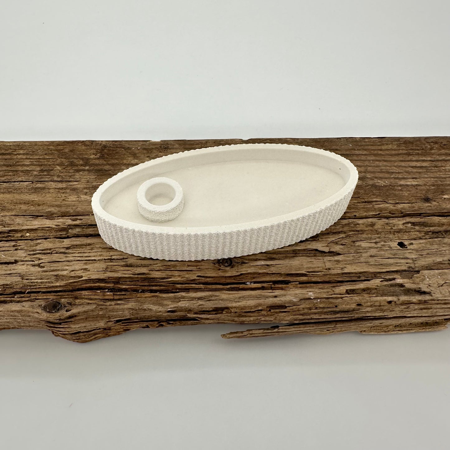 Schale Oval für Baumkerzen mit Struktur | Happy Molds Edition