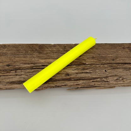 Stabkerze in neon gelb