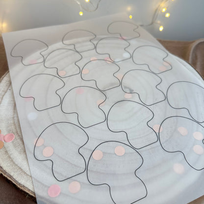 Einleger für Glückspilz Ballonlichthalter "blanko"