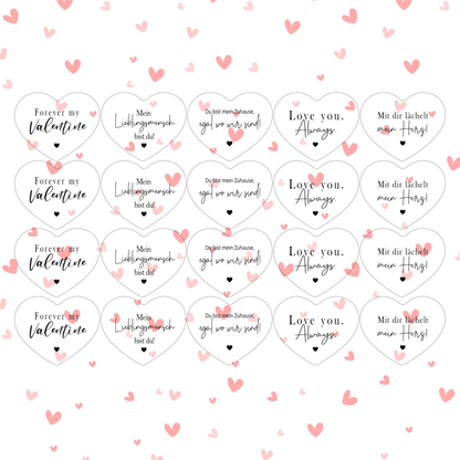 Vorlage Herz Einleger - Valentine Edition