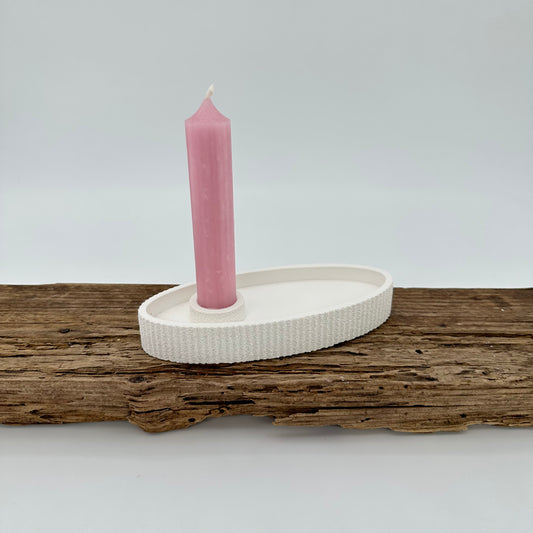Schale Oval für Stabkerzen mit Struktur | Happy Molds Edition