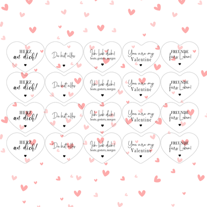 Vorlage Herz Einleger - Valentine Edition