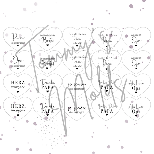 "Papa" Edition 1 | A4 Bogen für Herz