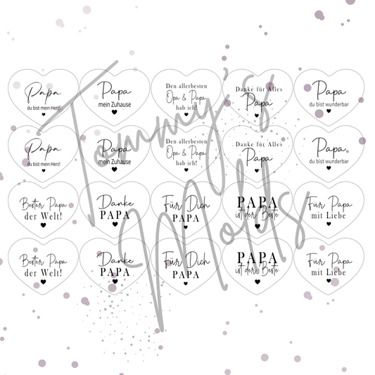 "Papa" Edition 2 | A4 Bogen für Herz