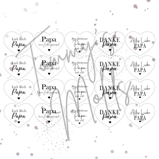 "Papa" Edition 3 | A4 Bogen für Herz